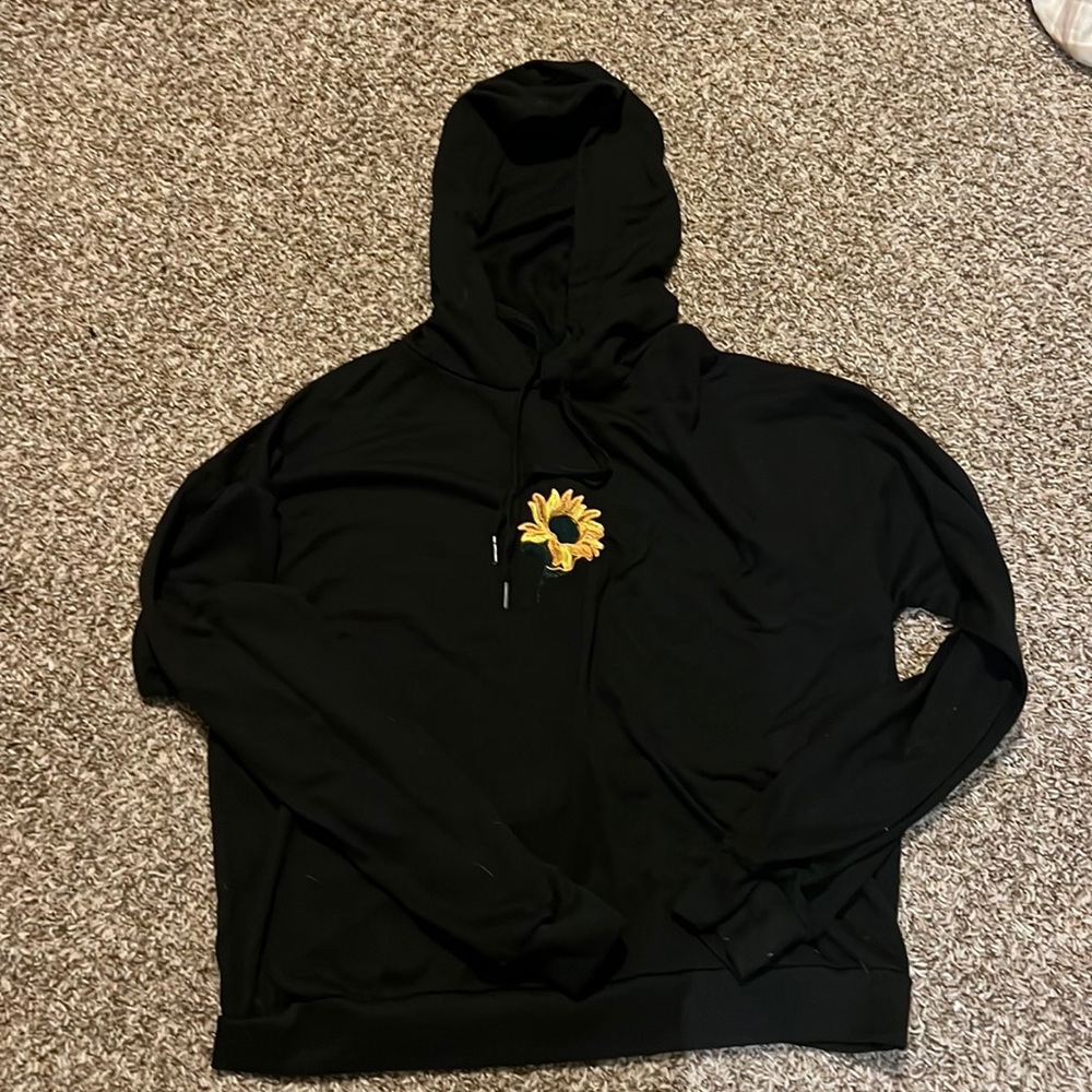 black sunflower hoodie